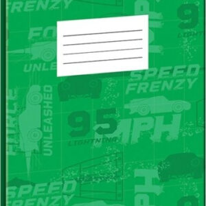 Disney Verdák Green Speed B/5 vonalas füzet 50 lapos