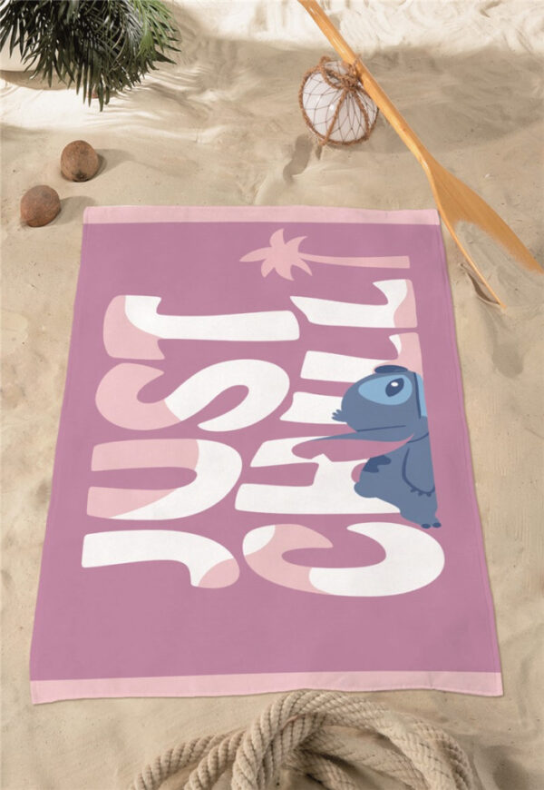 Disney Lilo és Stitch, A csillagkutya fürdőlepedő, strand törölköző 70x140cm (Fast Dry) - Image 2