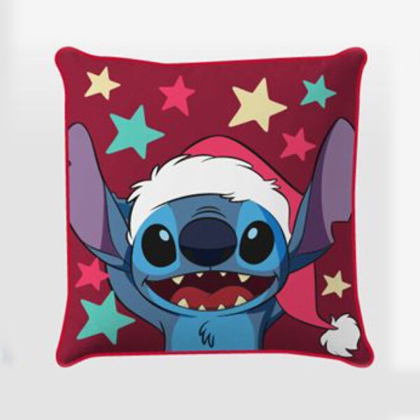 Disney Lilo és Stitch, A csillagkutya Star Karácsony párnahuzat 40x40 cm Velúr - Image 2