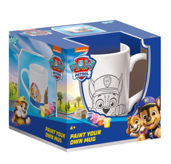 Mancs Őrjárat Team festhető porcelán bögre 235 ml Díszdobozban