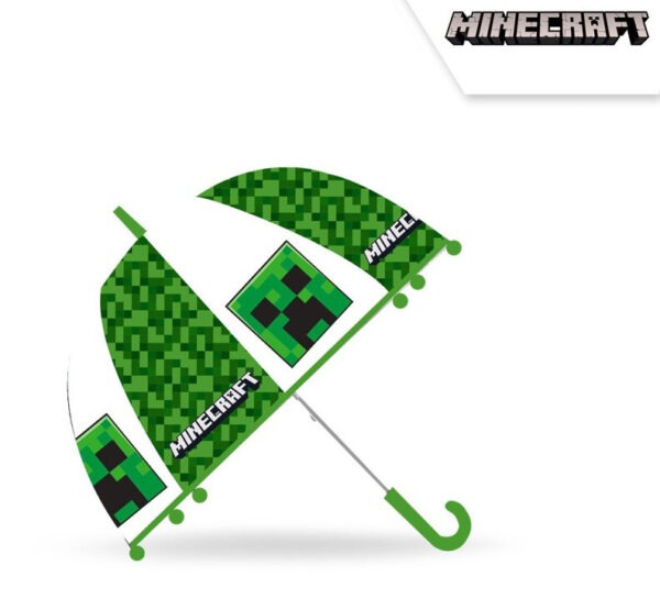 Minecraft gyerek átlátszó félautomata esernyő Ø70 cm - Image 2