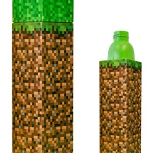 Minecraft műanyag kulacs csavaros kupakkal 650 ml