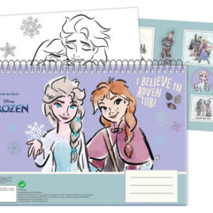 Disney Jégvarázs Adventure A/4 spirál vázlatfüzet 40 lapos matricával