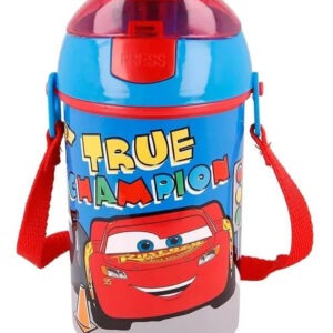 Disney Verdák True Champion műanyag szívószálas kulacs akasztóval 450 ml