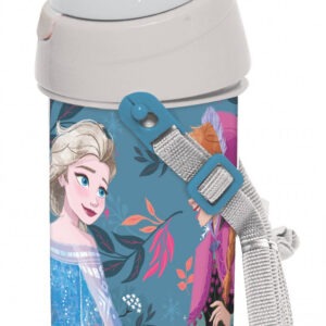 Disney Jégvarázs Explore műanyag szívószálas kulacs akasztóval 500 ml