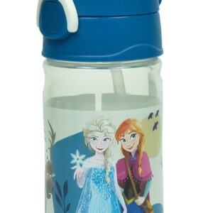 Disney Jégvarázs Together műanyag szívószálas kulacs akasztóval 350 ml