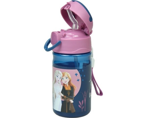 Disney Jégvarázs Sisters műanyag szívószálas kulacs akasztóval 350 ml - Image 3