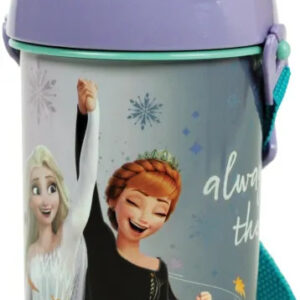 Disney Jégvarázs Idyllic műanyag szívószálas kulacs akasztóval 500 ml
