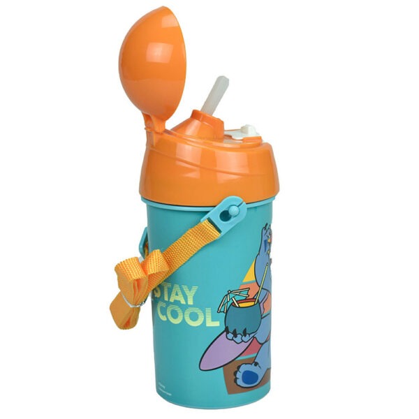 Disney Lilo és Stitch, A csillagkutya Cool műanyag szívószálas kulacs akasztóval 500 ml - Image 2