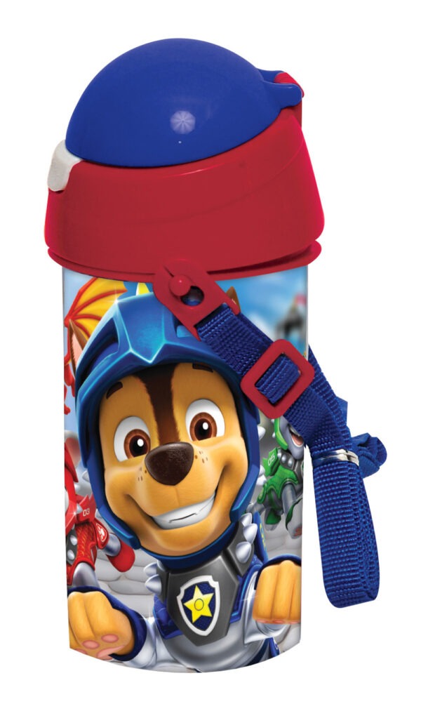 Mancs Őrjárat Knights műanyag szívószálas kulacs akasztóval 500 ml