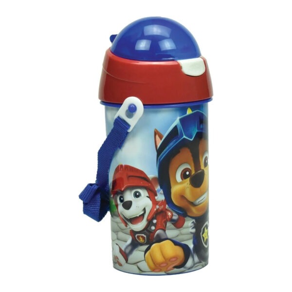 Mancs Őrjárat Knights műanyag szívószálas kulacs akasztóval 500 ml - Image 2
