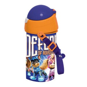 Mancs Őrjárat Power Up műanyag szívószálas kulacs akasztóval 500 ml