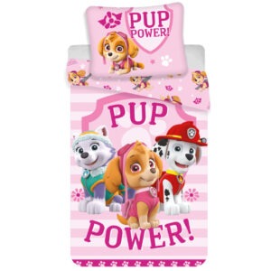 Mancs Őrjárat Pup Power ágyneműhuzat 140×200cm, 70×90 cm