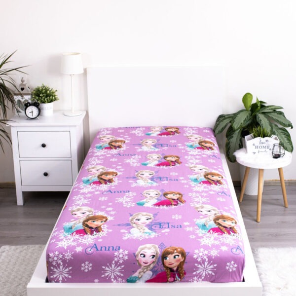 Disney Jégvarázs Duo Sisters gumis lepedő 90x200 cm - Image 2