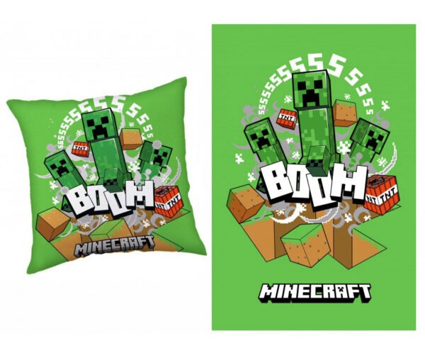 Minecraft párna és takaró szett