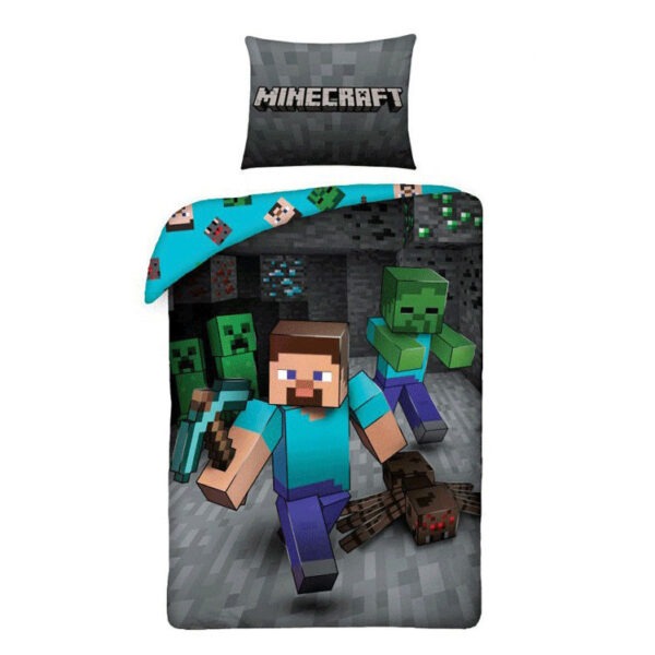 Minecraft Miner ágyneműhuzat és polár takaró szett - Image 3