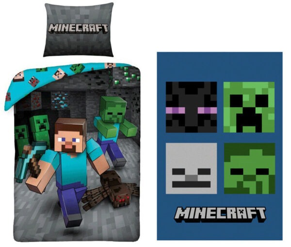 Minecraft Miner ágyneműhuzat és polár takaró szett - Image 4