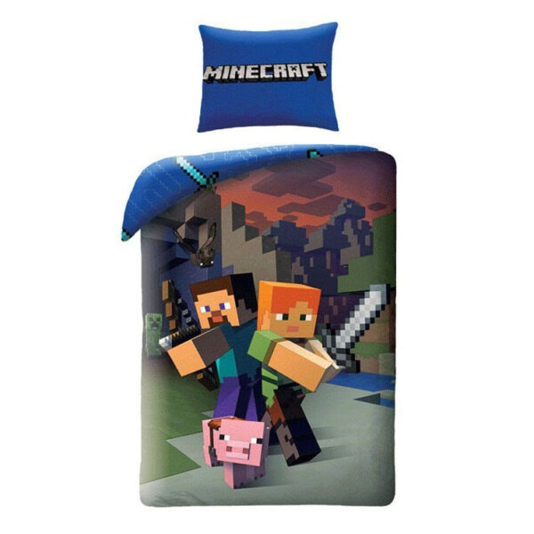Minecraft Steve and Alex ágyneműhuzat és polár takaró szett - Image 3