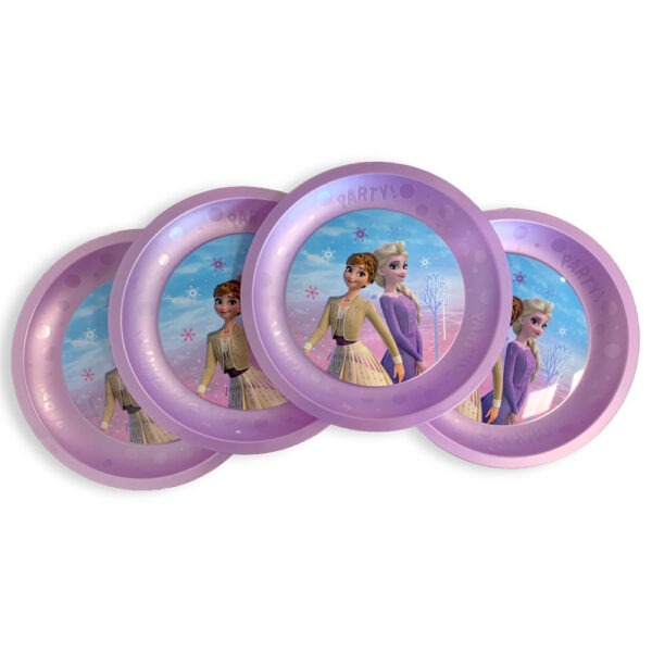 Disney Jégvarázs Wind micro prémium műanyag lapostányér 4 db-os szett 21 cm - Image 2