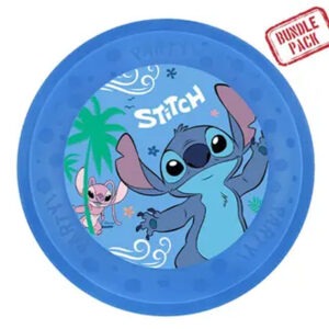 Disney Lilo és Stitch, A csillagkutya Angel micro prémium műanyag lapostányér 4 db-os szett 21 cm