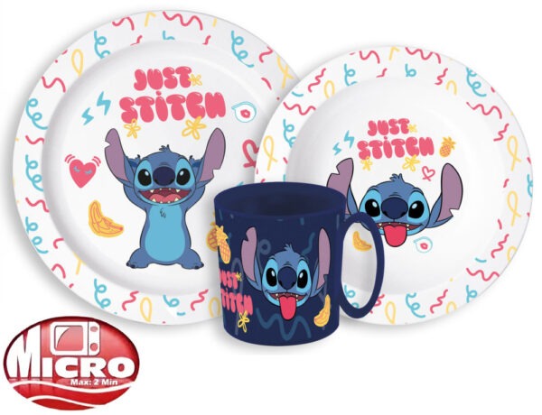 Disney Lilo és Stitch Palms étkészlet, micro műanyag szett bögrével 265 ml - Image 2
