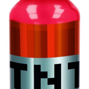 Minecraft TNT alumínium kulacs ivókupakkal 400 ml