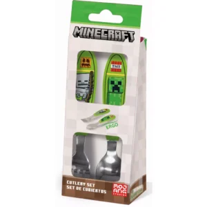 Minecraft Core fém ergo evőeszköz készlet - 2 darabos