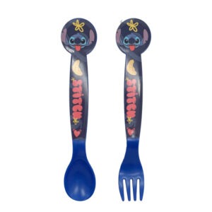 Disney Lilo és Stitch Palms műanyag evőeszköz készlet - 2 darabos
