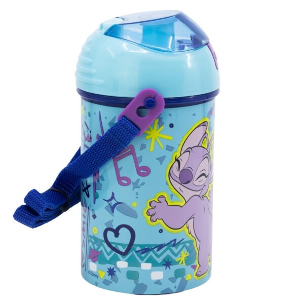 Disney Lilo és Stitch, A csillagkutya Dance műanyag szívószálas kulacs akasztóval 450 ml - Image 3
