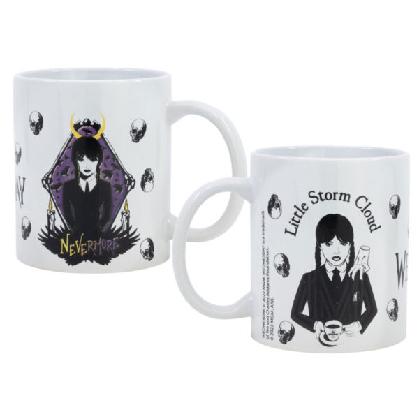 Wednesday Nevermore porcelán bögre 325 ml (11 oz) Díszdobozban - Image 3