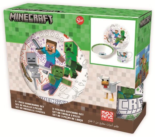 Minecraft Explore More porcelán étkészlet Díszdobozban - Image 2