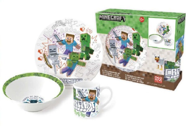 Minecraft Explore More porcelán étkészlet Díszdobozban - Image 3