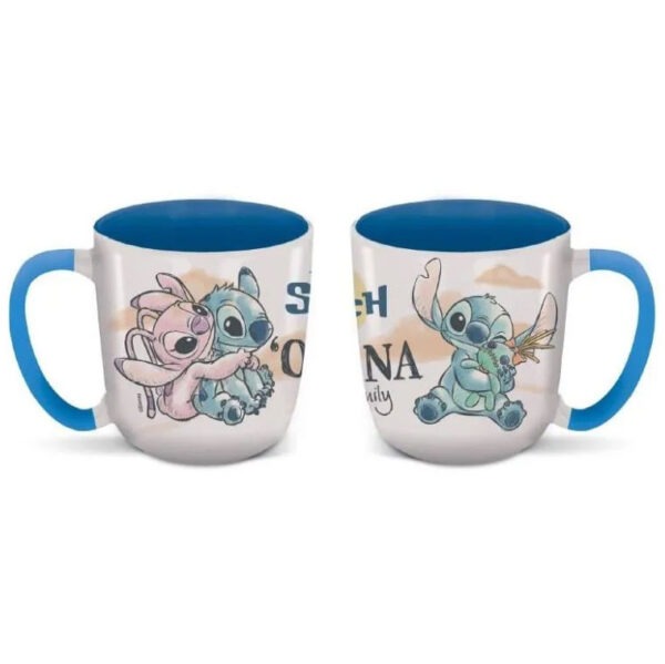 Disney Lilo és Stitch, A csillagkutya Ohana Elite porcelán bögre 380 ml (13 oz) Díszdobozban - Image 2