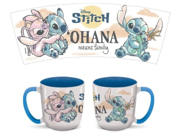 Disney Lilo és Stitch, A csillagkutya Ohana Elite porcelán bögre 380 ml (13 oz) Díszdobozban - Image 3