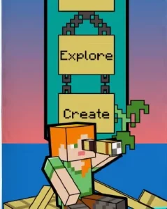 Minecraft Build fürdőlepedő, strand törölköző 70x140cm