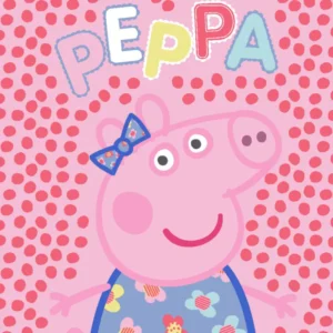 Peppa malac Dots flanel polár takaró 130x160cm