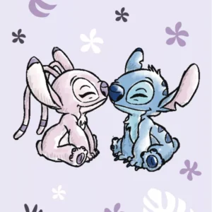 Disney Lilo és Stitch, A csillagkutya Purple polár takaró 100x150cm