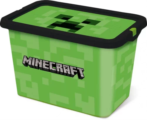 Minecraft Green műanyag tároló doboz 7 L