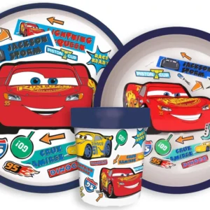 Disney Verdák Stickers Go csúszásmentes étkészlet, micro műanyag szett