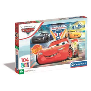 Disney Verdák Racing Series 104 db-os puzzle Clementoni