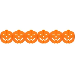 Halloween Tök papír girland 300 cm