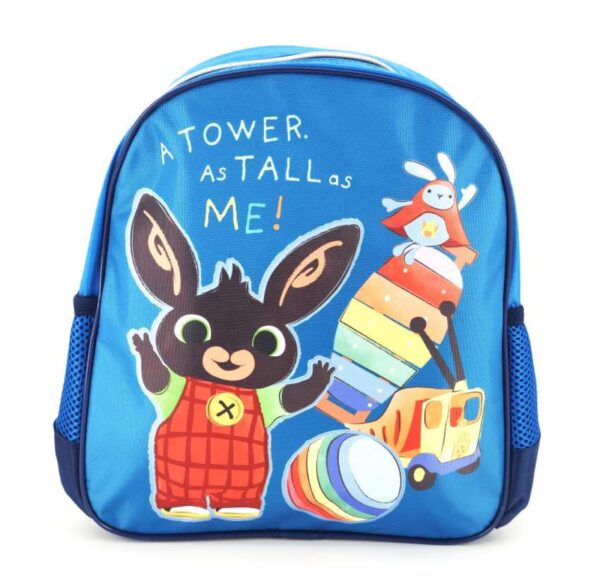 Bing kék Hátizsák italtartóval, táska 30 cm