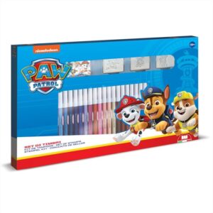 Mancs Őrjárat fiús nyomda készlet filccel, 36 db-os