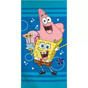 SpongyaBob Under the Sea fürdőlepedő, strand törölköző 70x140cm (Fast Dry)
