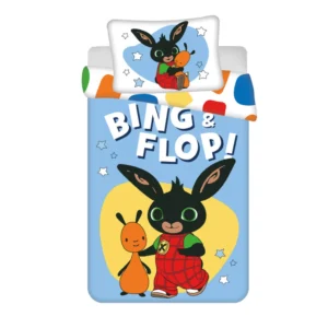 Bing Flop gyerek, ovis ágyneműhuzat 100×135cm, 40×60 cm