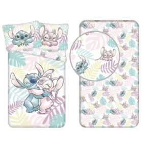 Disney Lilo és Stitch, A csillagkutya Leaves ágyneműhuzat és gumis lepedő szett