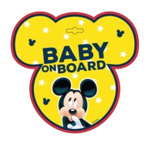 Disney Mickey Mouse Baby on Board autós figyelmeztető tábla