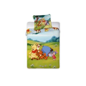 Disney Micimackó Sunny Meadow gyerek, ovis ágyneműhuzat 100×135 cm, 40×60 cm