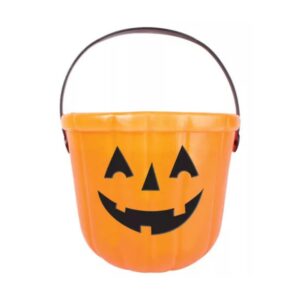 Halloween Tök Orange cukorka gyűjtő vödör 17x14 cm