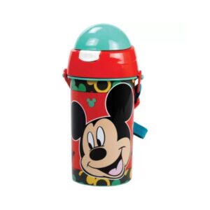 Disney Mickey Oh Boy műanyag szívószálas kulacs akasztóval 500 ml